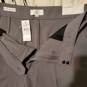 Loft wide leg crop trousers